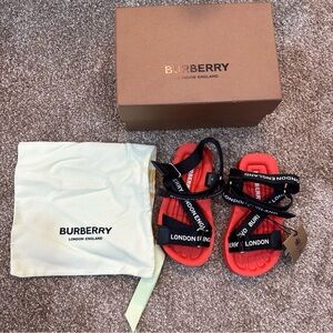 Burberry toddler sandals size 26
